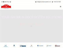 Tablet Screenshot of canuckdoorsystems.com